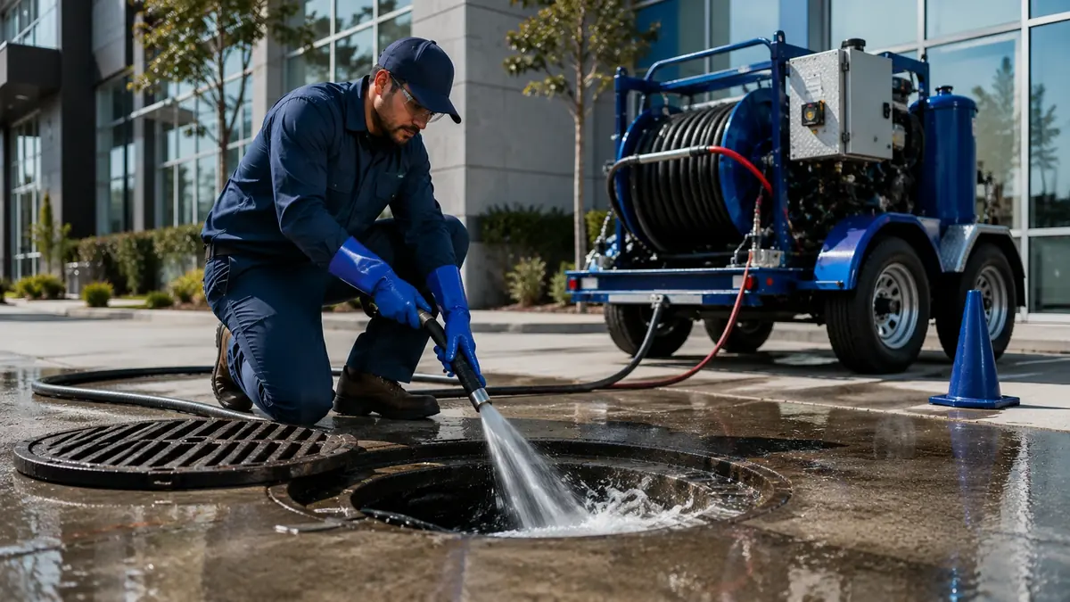 Commercial Hydro Jet Drain Cleaning in Concord