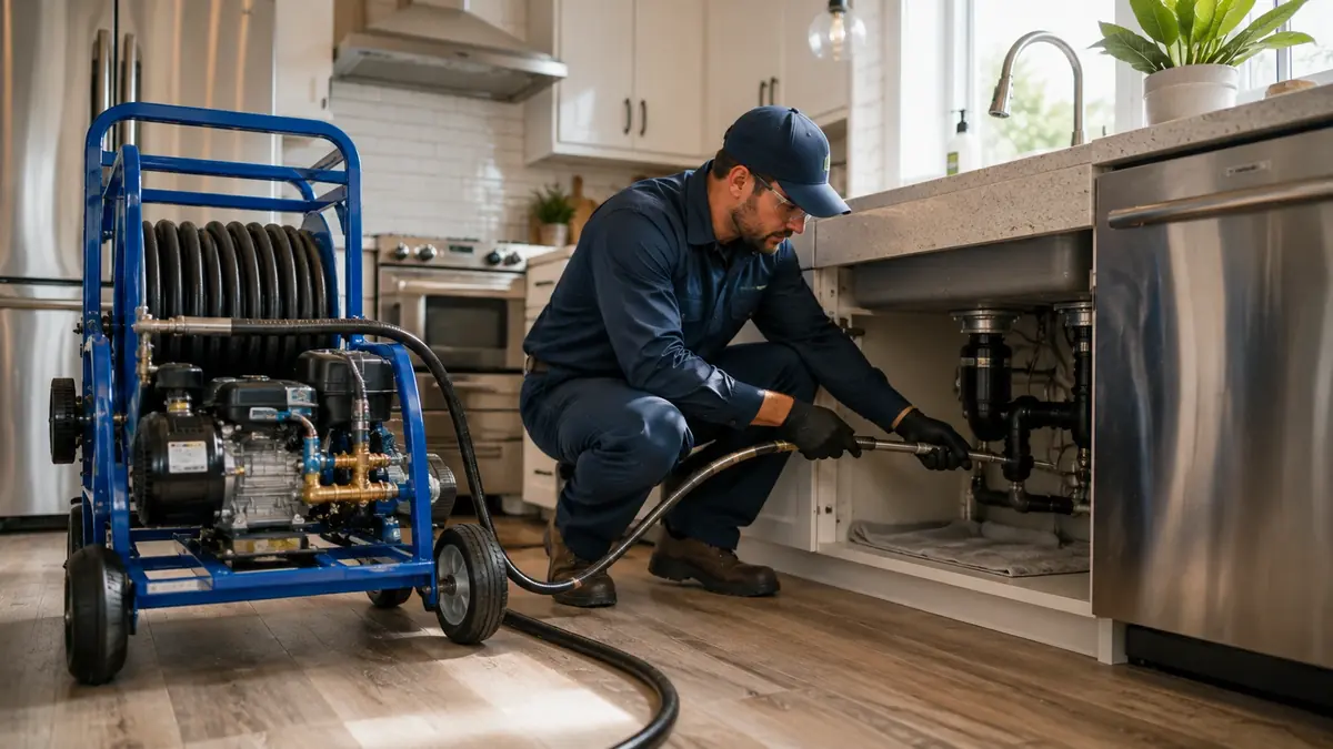 Kitchen Drain Hydro Jetting in Concord