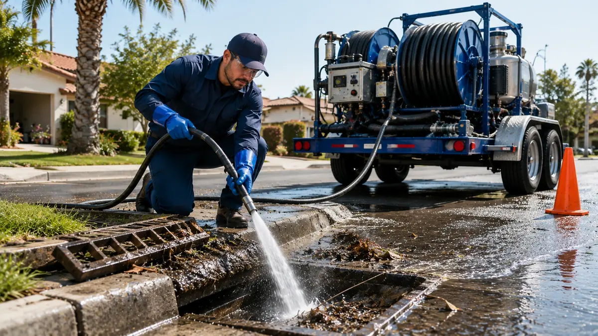 Storm Drain Hydro Jet Cleaning in Concord